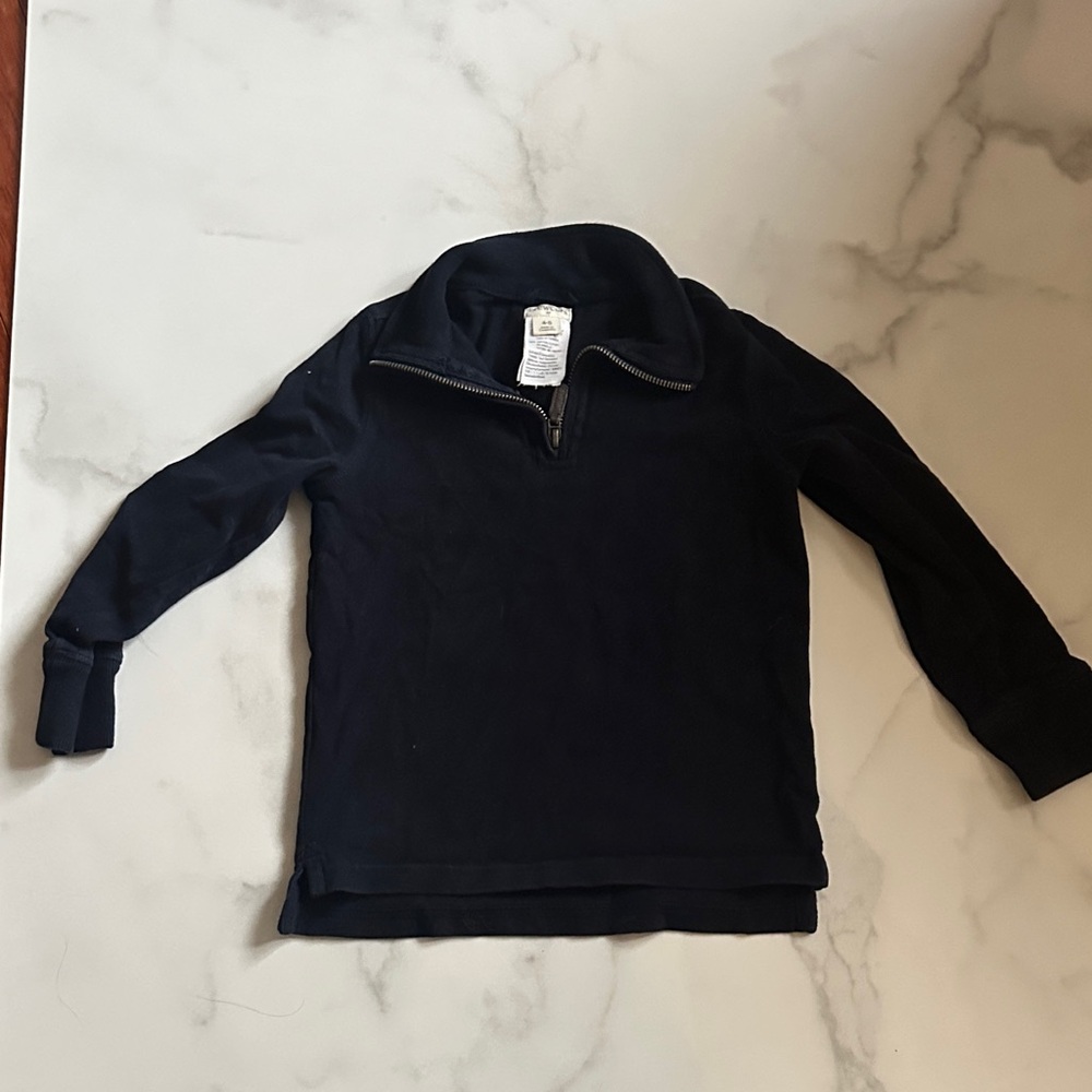 J. CrewCrewcuts Dark Blue Zip-Up Sweater Boys size 4-5